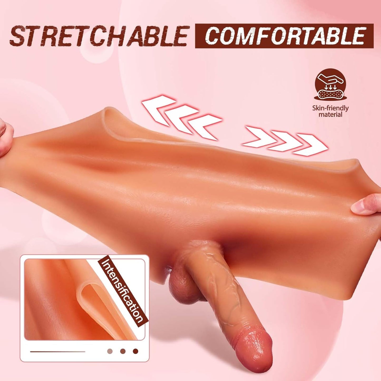 Realistic Strap-On Dildo with Belt