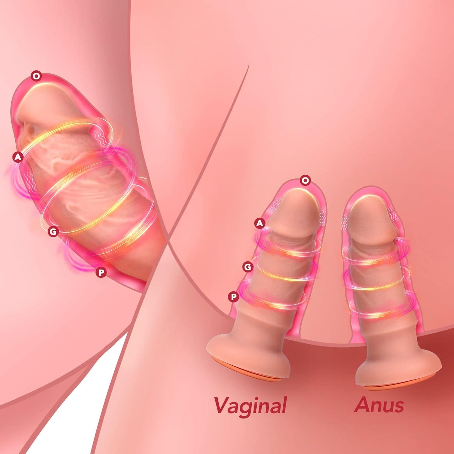 Vibrating Strap-On Dildo with Harness