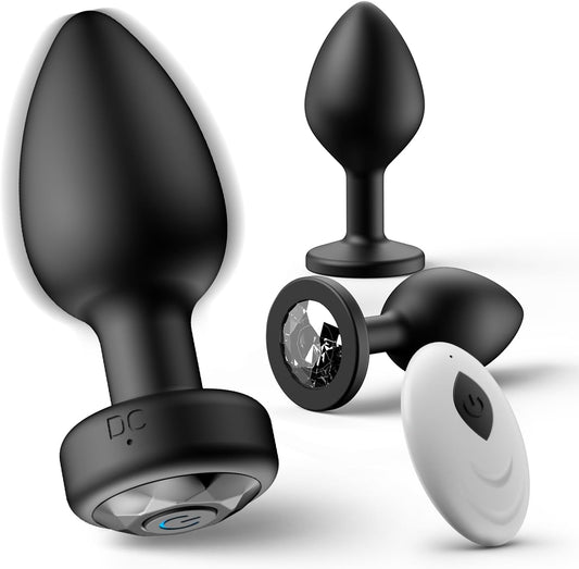 3-Piece Vibrating Anal Plug Set in pakistan
