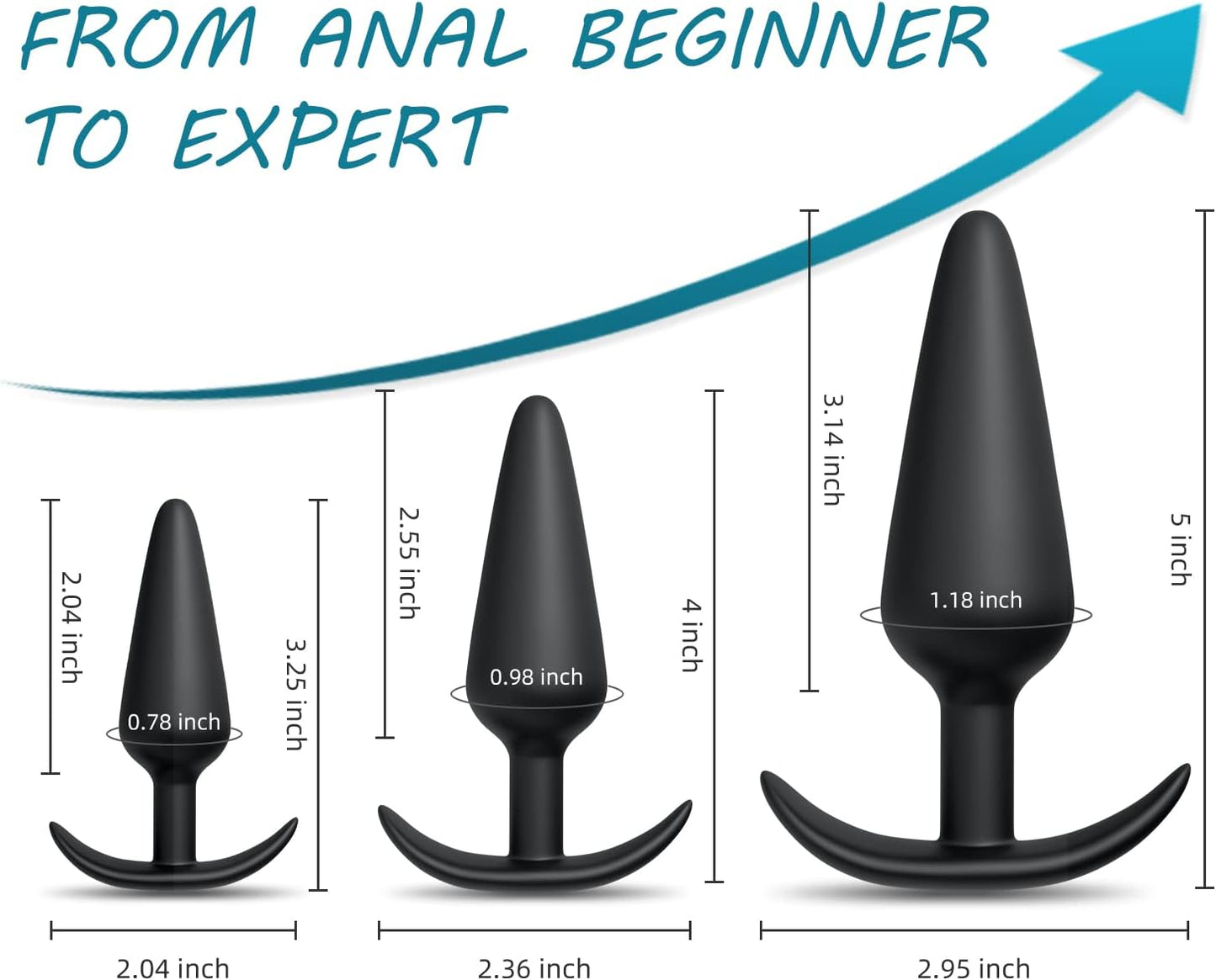 Silicone Anal Plug Kit