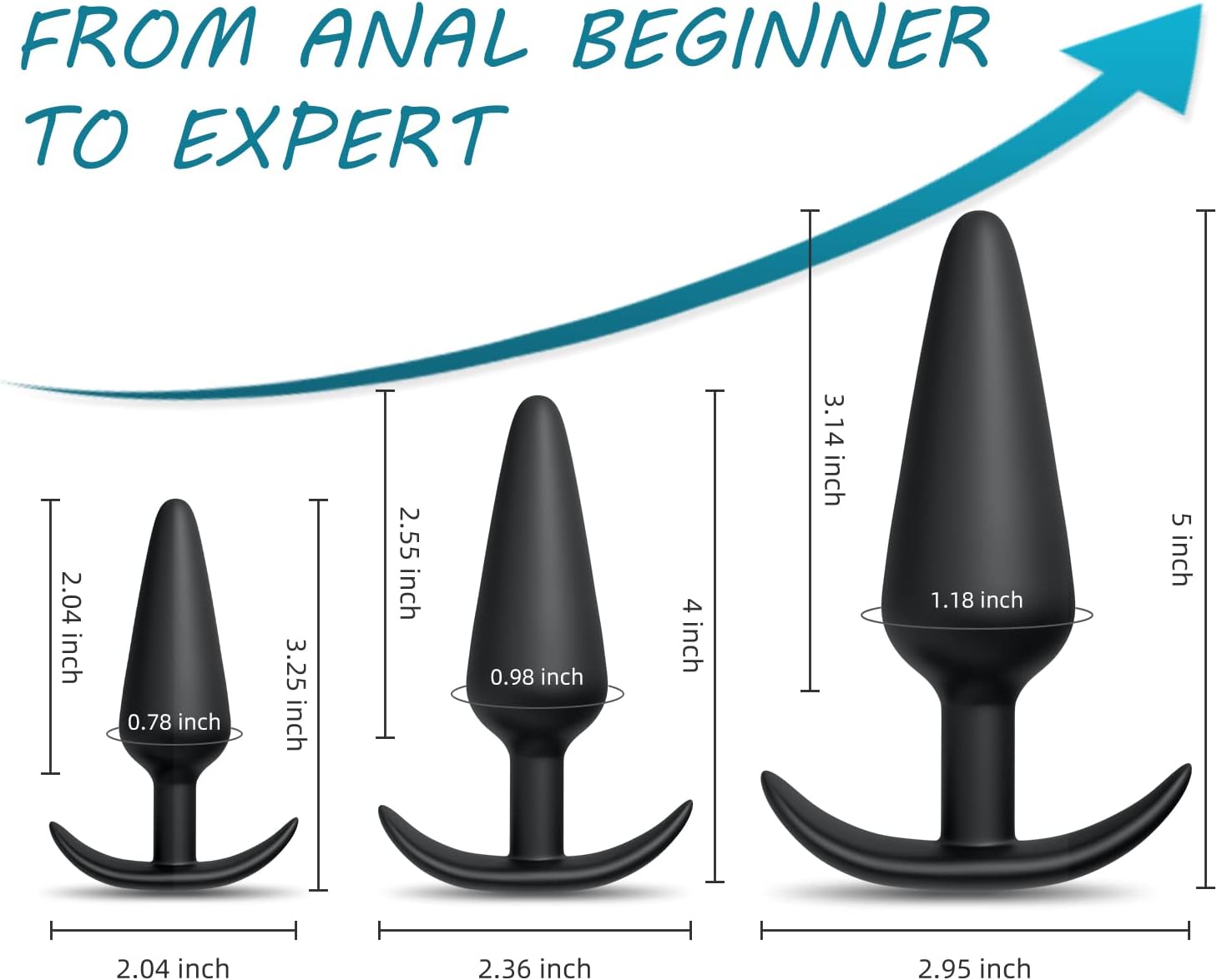 Silicone Anal Plug Kit