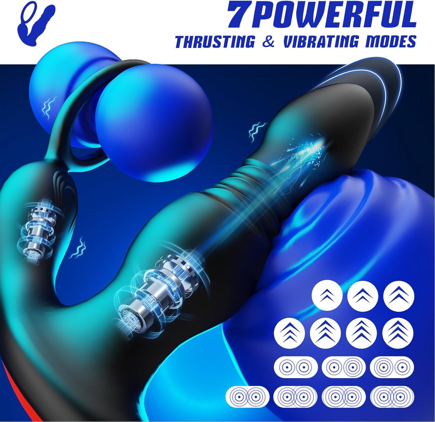 Thrusting Anal Plug Vibrator for female in pakistan