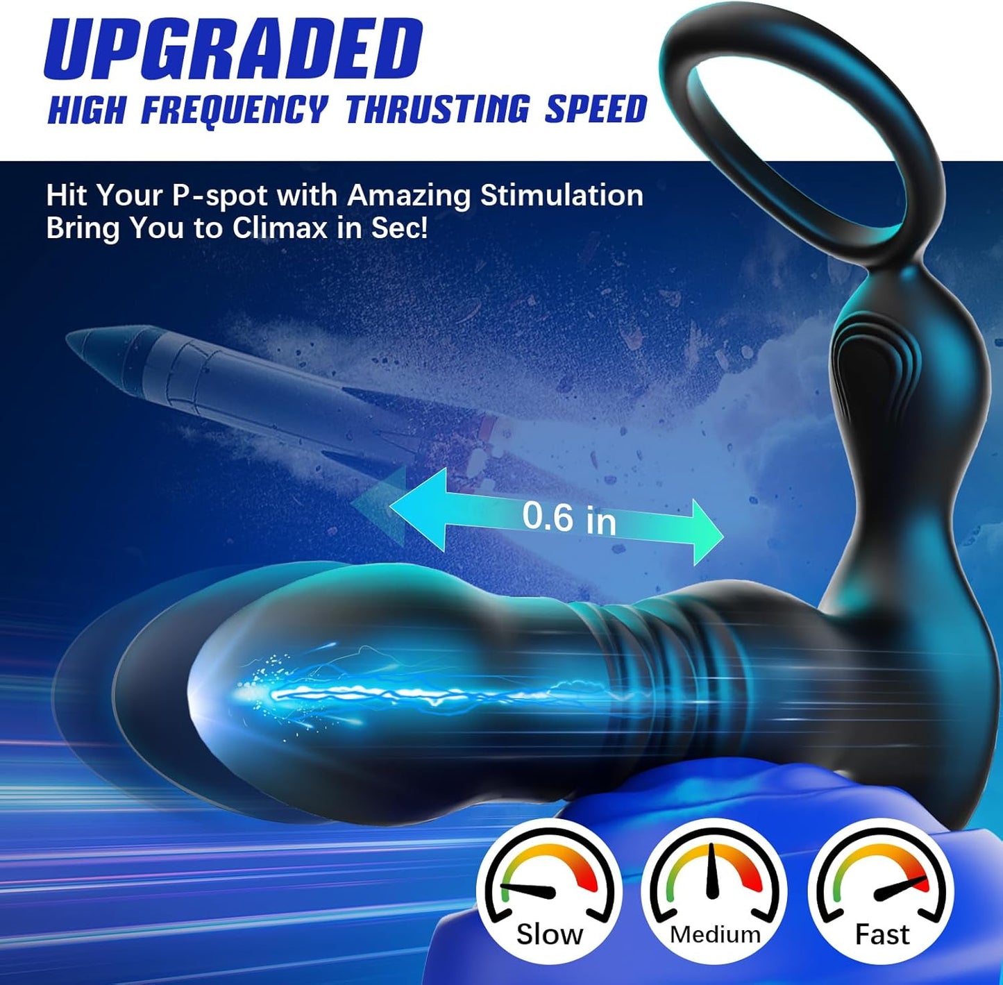 Thrusting Anal Plug Vibrator for women in pakistan