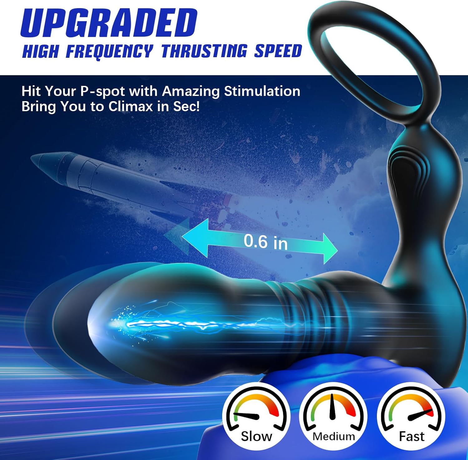 Thrusting Anal Plug Vibrator for women in pakistan