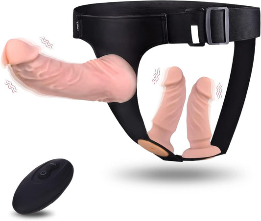 Vibrating Strap-On Dildo with Harness in pakistan