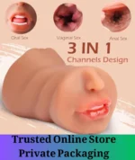 3 in 1 Male Masturbator Stroker Brown - Image 2