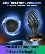 360° Rotating Prostate Massager Vibrating Anal Plug - Image 2