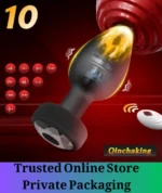 Remote Control Vibrating Anal Plug Black - Image 2