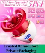 Rose Suction Vibrator with LCD Display - Image 2