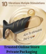 Rechargeable Vibrating Cock Ring Sleeve 10 Modes - Image 2