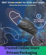 Vibrating Silicone Penis Sleeve Ring for Couples - Image 2