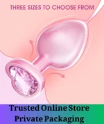 3PCS Crystal Anal Plug Trainer Set Pink - Image 2