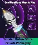 Remote Control Vibrating Anal Plug with Light - Image 2