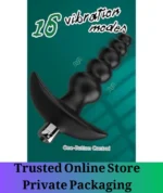 Vibrating Silicone Anal Beads Waterproof Butt Plug - Image 2