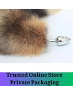 Red Fox Tail Anal Plug Keychain Pakistan - Image 2