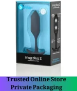 Weighted Silicone Anal Plug 114g Black - Image 2