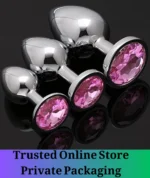 Luxury Pink Anal Butt Plug Set - Image 2