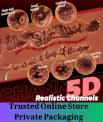 Realistic Male Masturbator Pocket Pussy Brown - Image 3