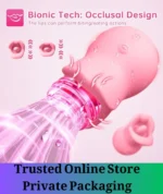 Rechargeable Rabbit Vibrator with Thrusting Function Rose - Image 3