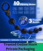 12 Inch Vibrating Anal Beads Silicone Massager - Image 3
