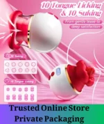 Rose Suction Vibrator with LCD Display - Image 3