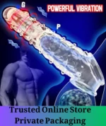 Vibrating Penis Sleeve Extension with Stimulator - Image 3
