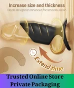 Rechargeable Vibrating Cock Ring Sleeve 10 Modes - Image 3