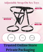 Adjustable Strap-On Harness with Realistic Dildo - Image 3