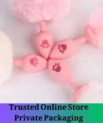 Pink Fox Tail Silicone Anal Plug Pakistan - Image 3