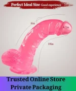 10 Inch Pink Realistic Suction Cup Dildo - Image 3