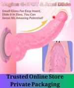 8.3 Inch Realistic Suction Cup Dildo Pink - Image 3