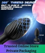 360° Rotating Prostate Massager Vibrating Anal Plug - Image 4