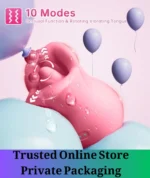 Rechargeable Rabbit Vibrator with Thrusting Function Rose - Image 4