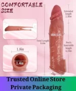 Silicone Penis Sleeve Extender Ring 8.6 Inch - Image 4