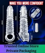 Vibrating Penis Sleeve Extension with Stimulator - Image 4