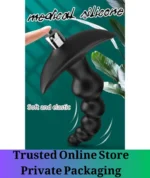 Vibrating Silicone Anal Beads Waterproof Butt Plug - Image 4