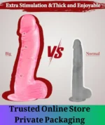 10 Inch Pink Realistic Suction Cup Dildo - Image 4