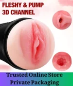 Vibrating Male Masturbator Sleeve Soft Pocket Stroker - Image 4