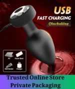Remote Control Vibrating Anal Plug Black - Image 5