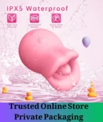 Rechargeable Rabbit Vibrator with Thrusting Function Rose - Image 5