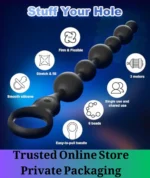 12 Inch Vibrating Anal Beads Silicone Massager - Image 5