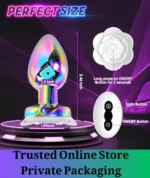 Remote Control Rose Metal Anal Plug Vibrator - Image 5