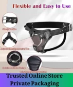 Adjustable Strap On Harness Belt Black - Image 5