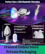 Remote Control Vibrating Anal Plug with Light - Image 5