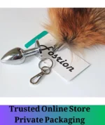 Red Fox Tail Anal Plug Keychain Pakistan - Image 5