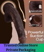 11 Inch Realistic Black Suction Cup Dildo - Image 5