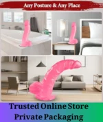 10 Inch Pink Realistic Suction Cup Dildo - Image 5