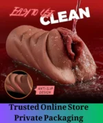 Realistic Male Masturbator Pocket Pussy Brown - Image 6