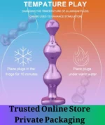 3 Pcs Purple Metal Anal Plug Training Set - Image 6