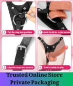 Adjustable Strap-On Harness with Realistic Dildo - Image 6